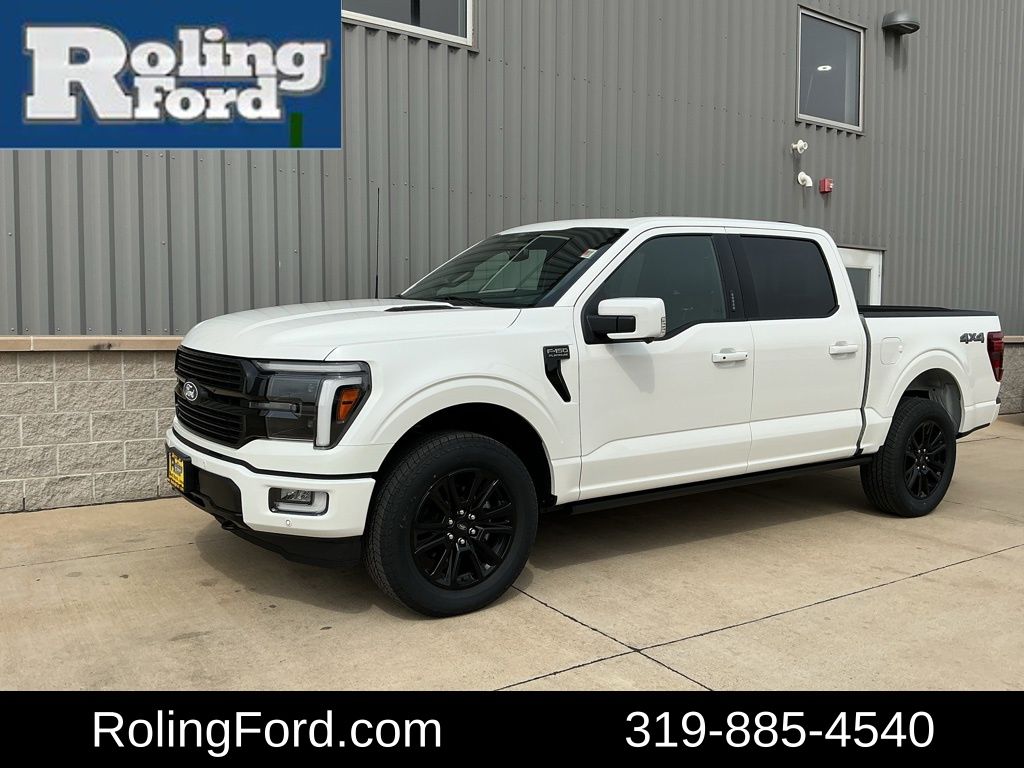 White 2026 Ford F-150 Platinum SuperCrew 4WD Pickup Truck Four-Wheel Drive Automatic