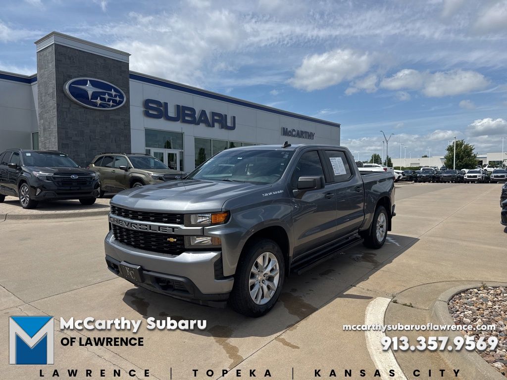 Gray (Steel Metallic) 2020 Chevrolet Silverado 1500 Pickup Truck Four-Wheel Drive 6-Speed Automatic Overdrive