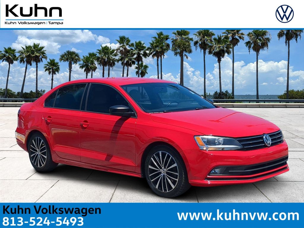 Tornado Red 2016 Volkswagen Jetta 1.8T Sport FWD Sedan Front-Wheel Drive 6-Speed Automatic