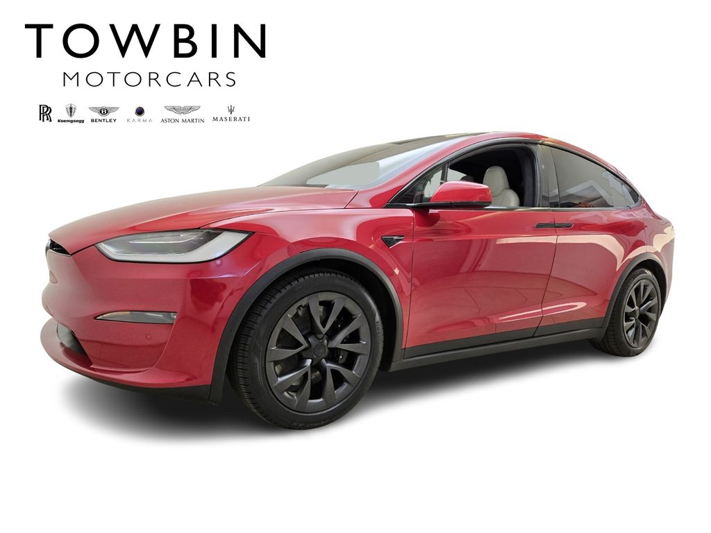 Red Multi-Coat 2022 Tesla Model X Plaid AWD SUV / Crossover All-Wheel Drive 1-Speed Automatic