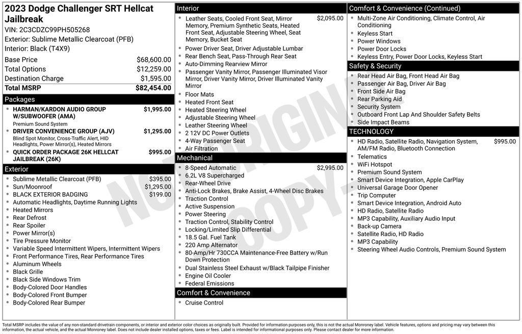 Used 2023 Green Dodge SRT Hellcat Jailbreak image 40