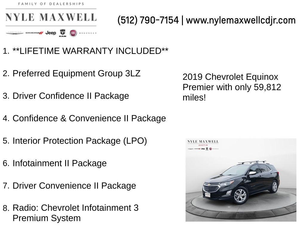 Used Car 2019 Chevrolet Equinox  Premier For Sale Under $20,000 In Austin, Texas