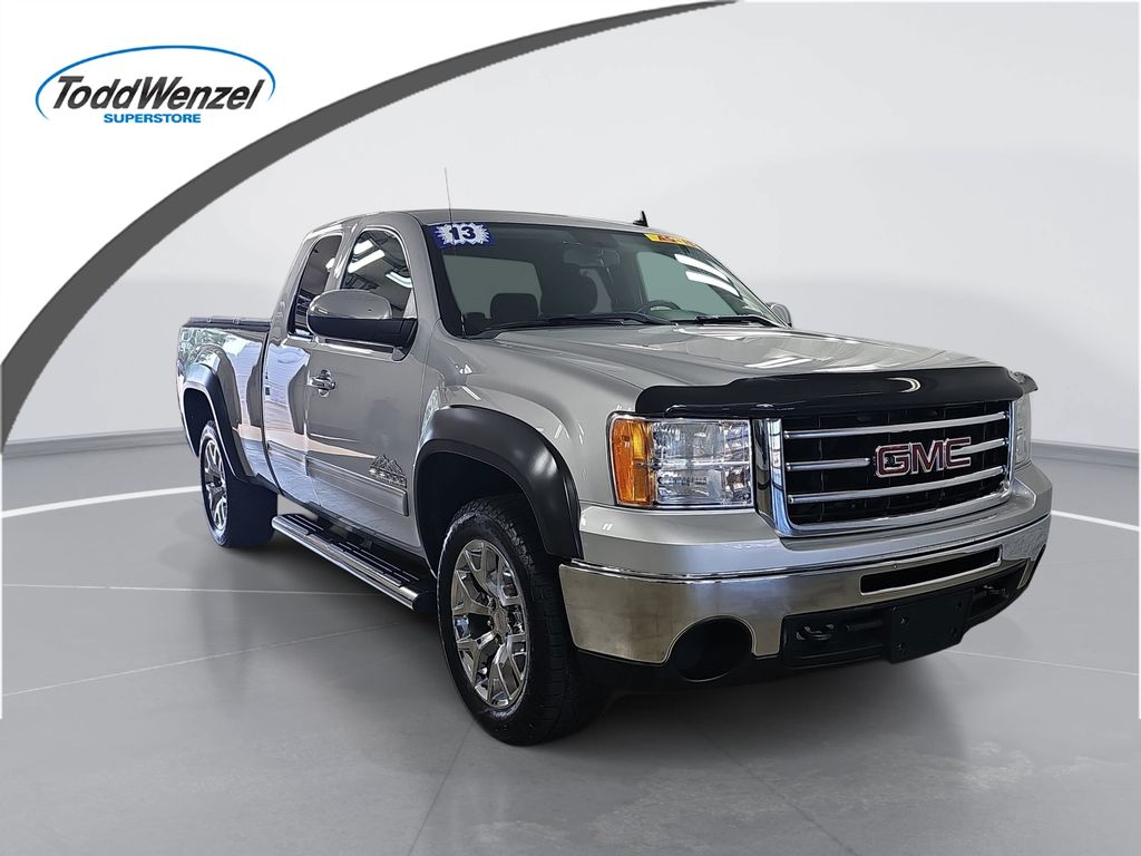 Gray 2013 GMC Sierra 1500 Pickup Truck Four-Wheel Drive 4-Speed Automatic Overdrive
