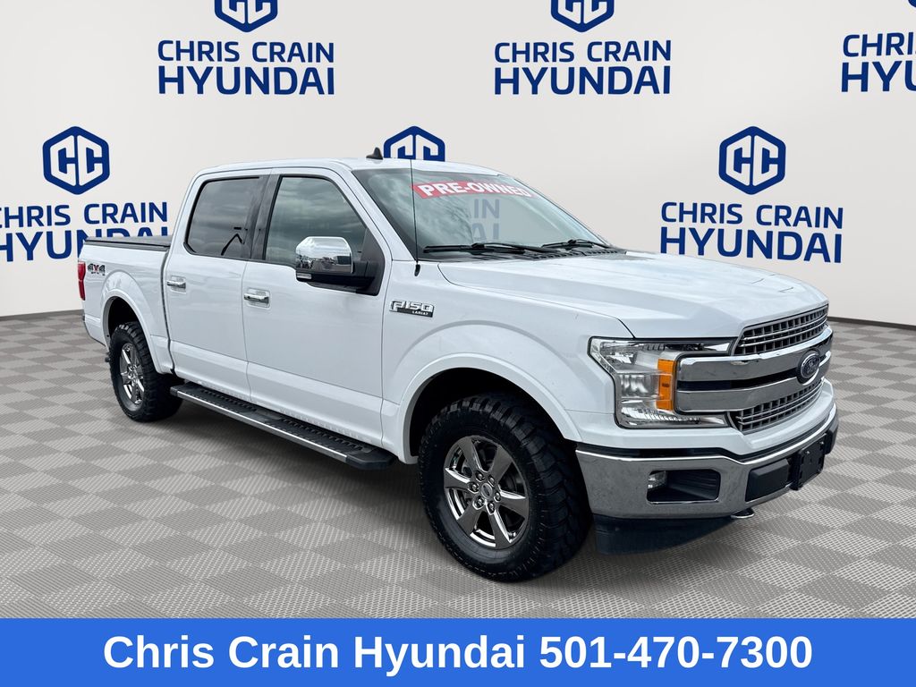 Oxford White 2020 Ford F-150 Lariat SuperCrew 4WD Pickup Truck Four-Wheel Drive Automatic