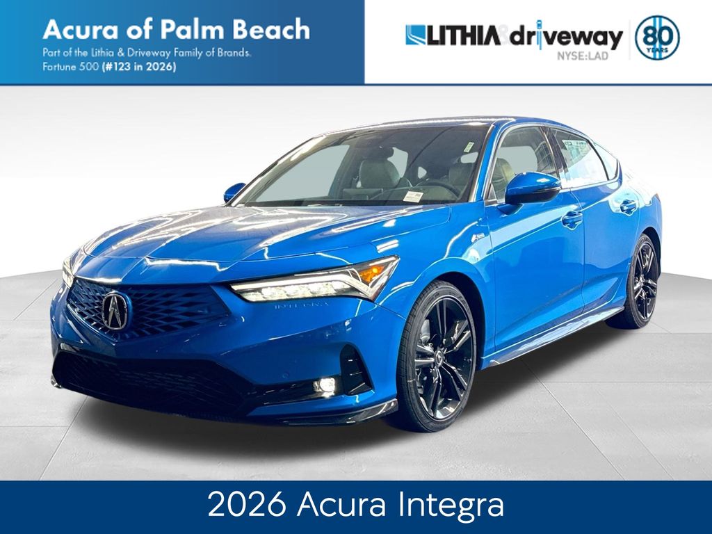 Blue 2026 Acura Integra Hatchback Front-Wheel Drive Continuously Variable Transmission