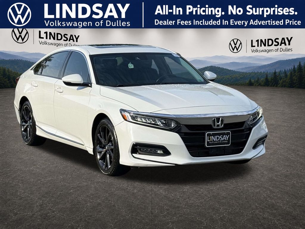 Platinum White Pearl 2018 Honda Accord Sedan Front-Wheel Drive Automatic
