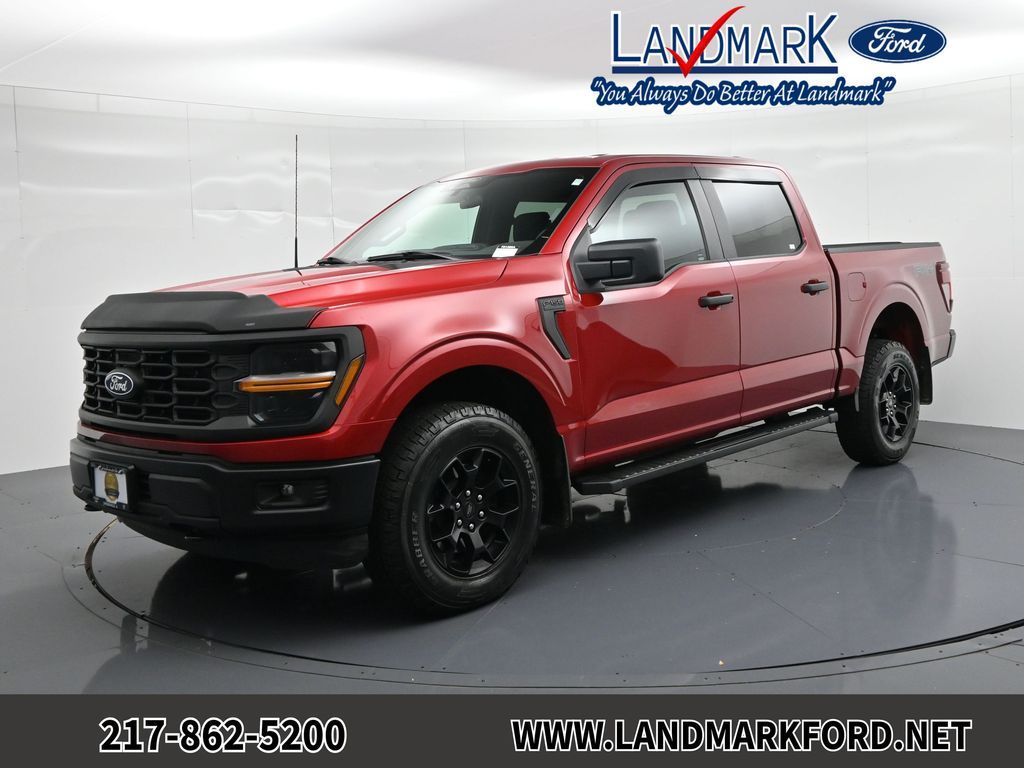 Red Metallic 2025 Ford F-150 Pickup Truck Four-Wheel Drive Automatic