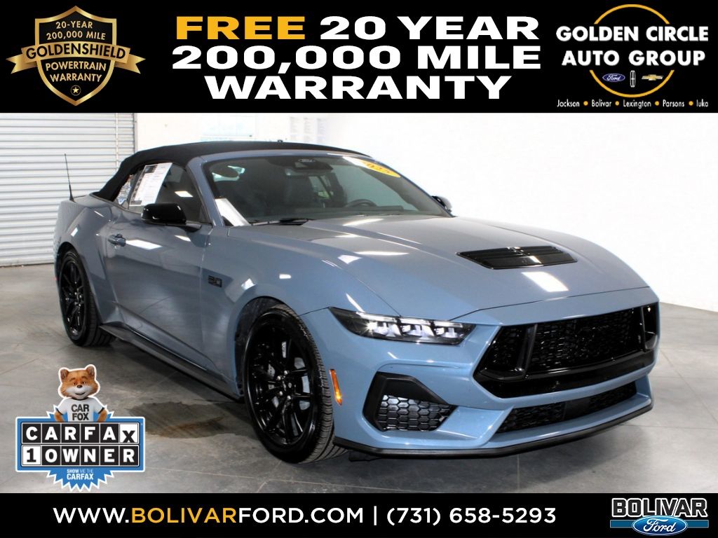 Vapor Blue Metallic 2025 Ford Mustang Convertible Rear-Wheel Drive Automatic