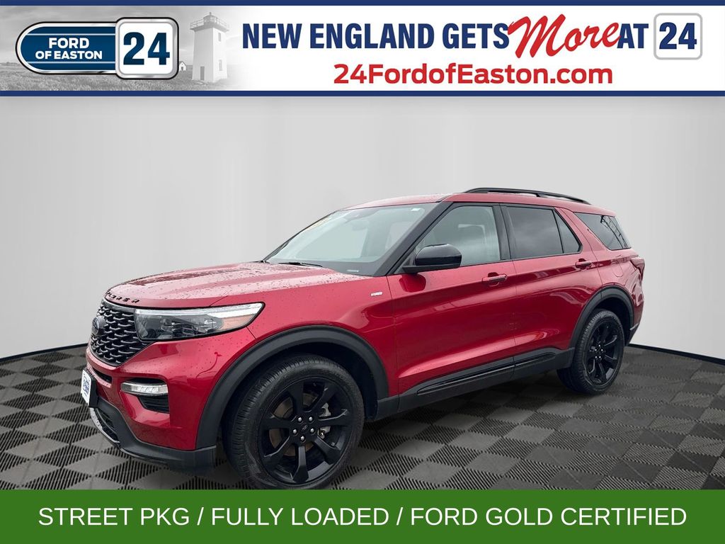 Rapid Red Metallic Tinted Clearcoat 2024 Ford Explorer ST-Line AWD SUV / Crossover All-Wheel Drive Automatic