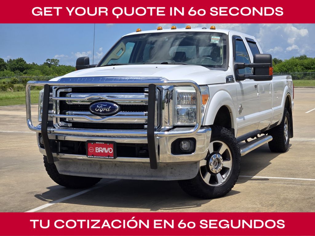 2013 Ford F-250SD Lariat White at Bravo Nissan