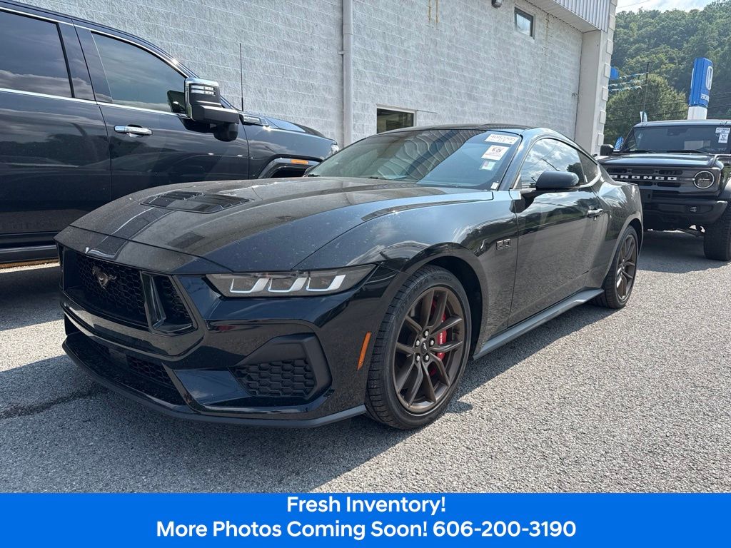Shadow Black 2024 Ford Mustang Coupe Rear-Wheel Drive Automatic