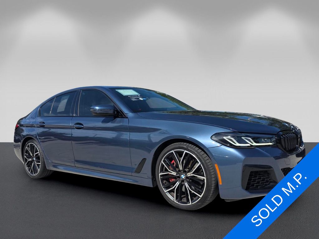 Arctic Race Blue Metallic 2023 BMW 5 Series Sedan Rear-Wheel Drive 8-Speed Automatic