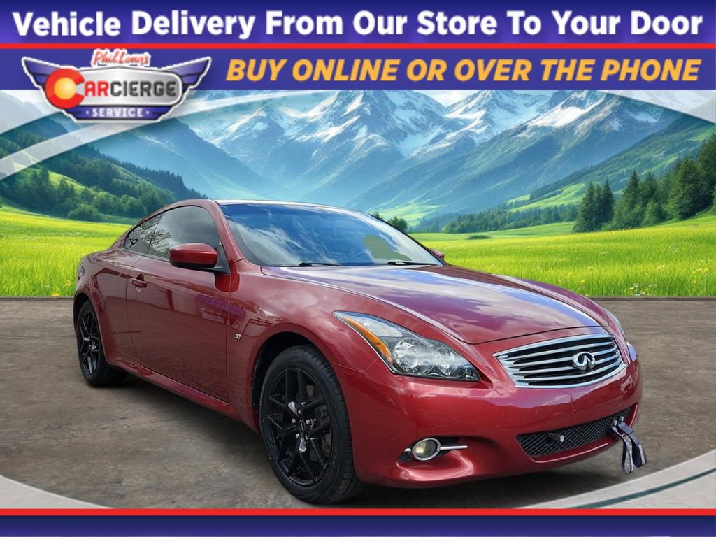 Red (Venetian Ruby) 2014 INFINITI Q60 Premium Coupe AWD Coupe 7-Speed Automatic