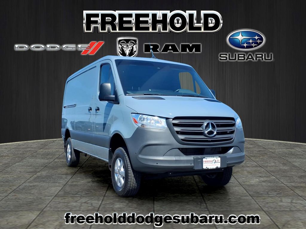 Blue Gray 2022 Mercedes-Benz Sprinter Cargo 2500 144 4WD Van Four-Wheel Drive 7-Speed Automatic