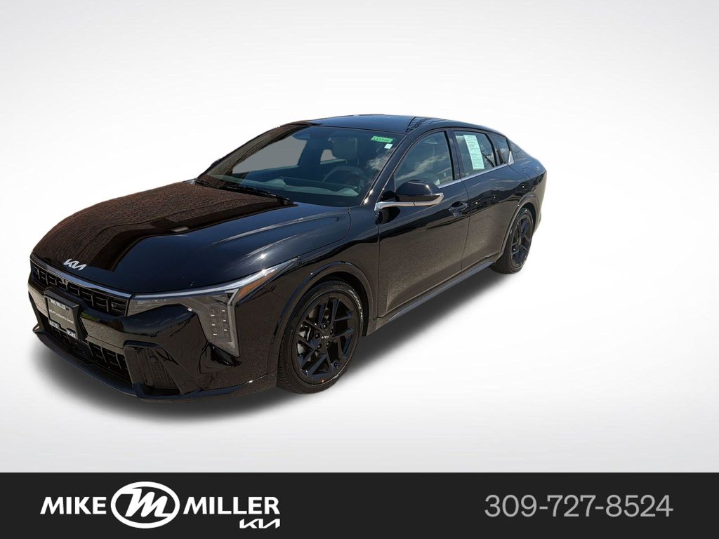 Aurora Black Pearl 2025 Kia K4 GT-Line Turbo FWD Sedan Front-Wheel Drive 8-Speed Automatic