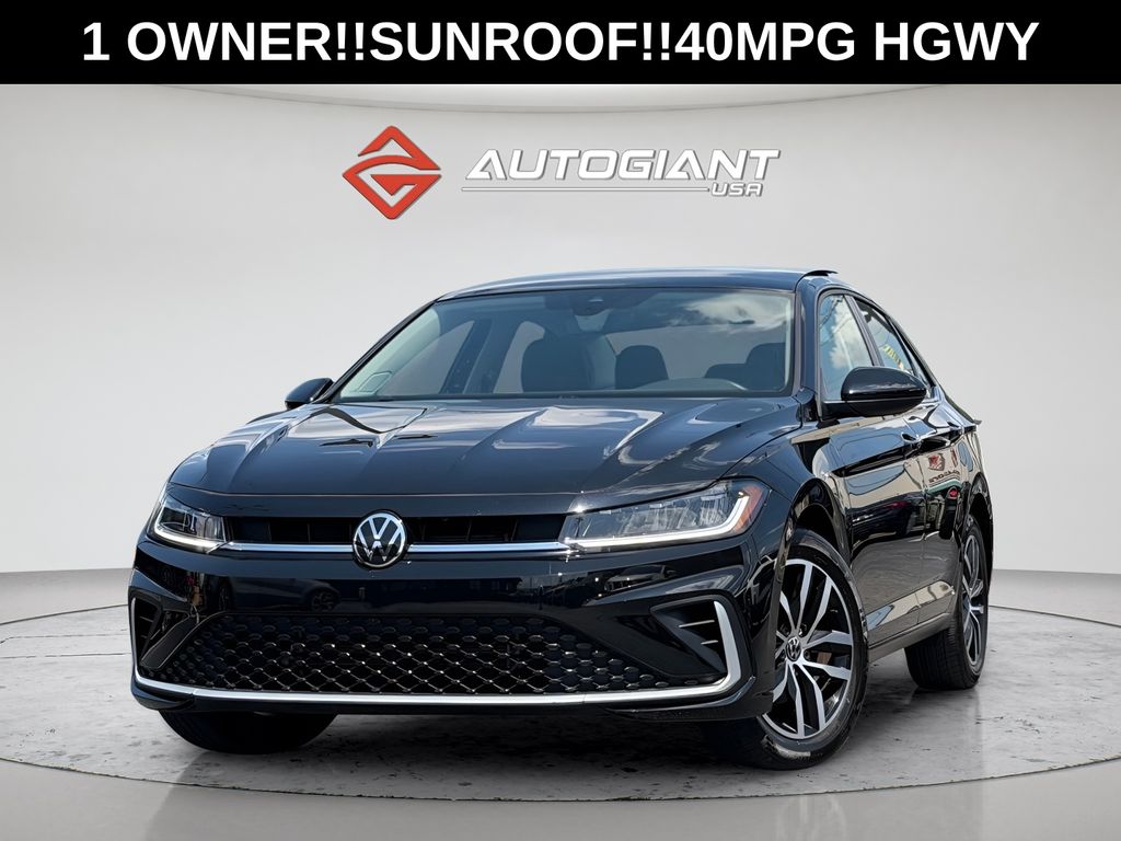 Black 2025 Volkswagen Jetta Sedan Front-Wheel Drive 8-Speed Automatic