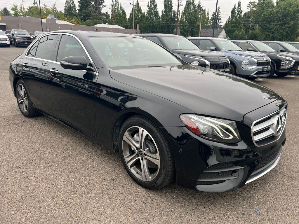 Black 2019 Mercedes-Benz E-Class Sedan Rear-Wheel Drive Automatic