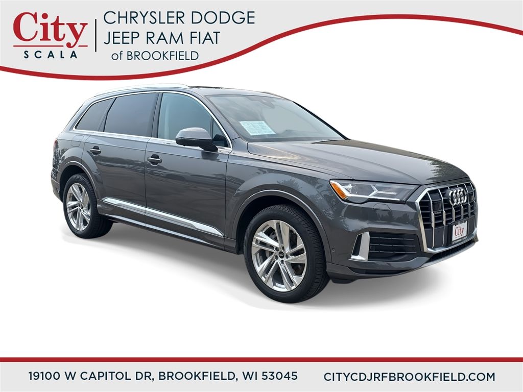 Gray Metallic 2023 Audi Q7 SUV / Crossover All-Wheel Drive 8-Speed Automatic