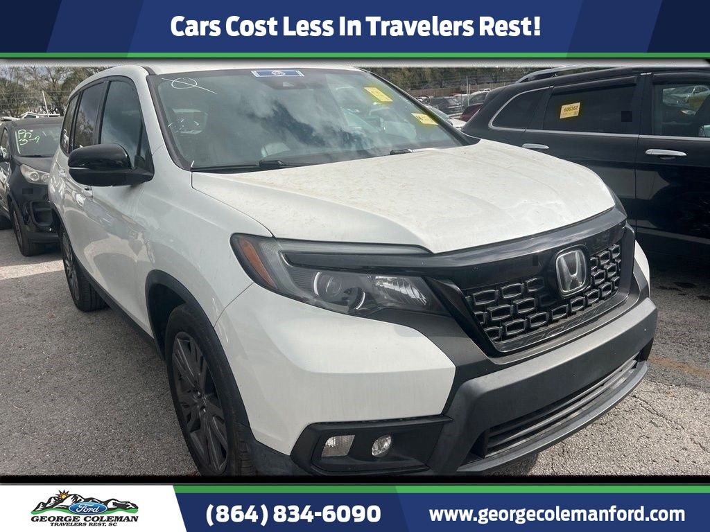 White 2021 Honda Passport EX-L FWD SUV / Crossover Front-Wheel Drive 9-Speed Automatic