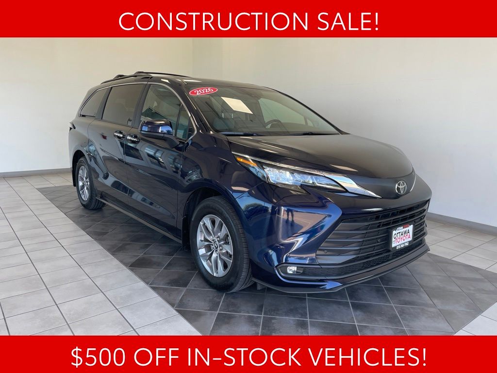 Blueprint 2026 Toyota Sienna Minivan Front-Wheel Drive Continuously Variable Transmission