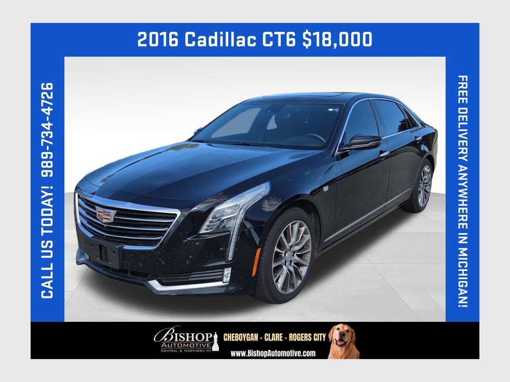 Black Raven 2016 Cadillac CT6 Sedan All-Wheel Drive 8-Speed Automatic