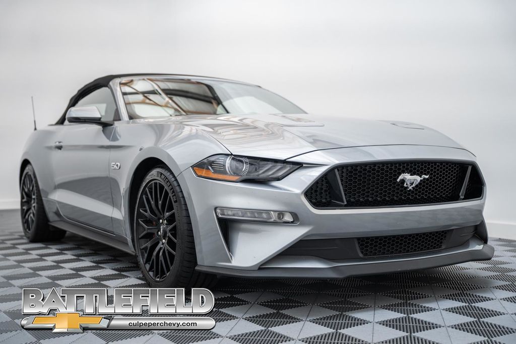 Silver Metallic 2020 Ford Mustang Convertible Rear-Wheel Drive Automatic