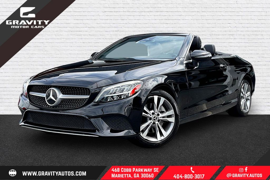 Black 2022 Mercedes-Benz C-Class Convertible Rear-Wheel Drive 9-Speed Automatic