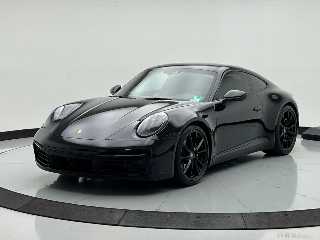 Black 2024 Porsche 911 Carrera Coupe RWD Coupe Rear-Wheel Drive 8-Speed Automatic