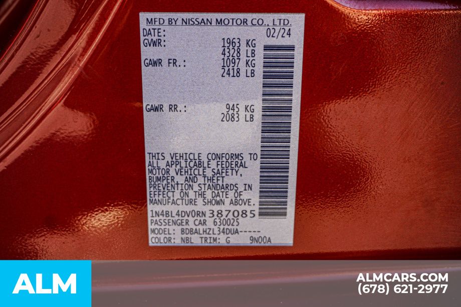 Used 2024 Red Nissan 2.5 SV image 55