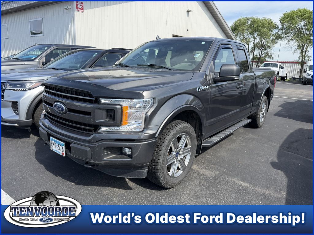 Gray (Magnetic Metallic) 2018 Ford F-150 XLT SuperCab 4WD Pickup Truck Four-Wheel Drive Automatic