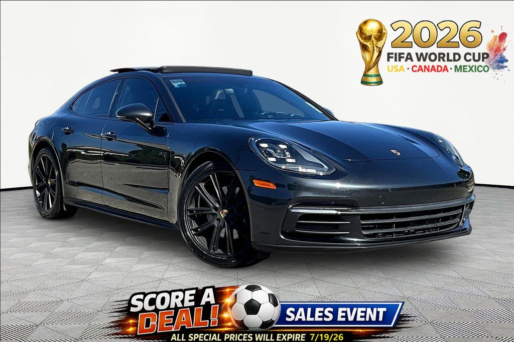 Gray 2018 Porsche Panamera 4 AWD Sedan All-Wheel Drive 8-Speed Automatic