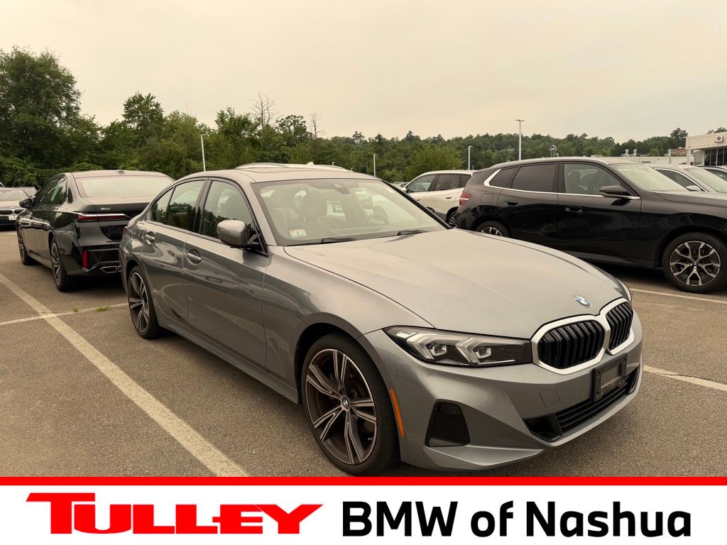 Skyscraper Gray Metallic 2023 BMW 3 Series Sedan All-Wheel Drive 8-Speed Automatic