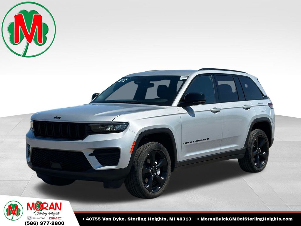Silver 2023 Jeep Grand Cherokee SUV / Crossover Four-Wheel Drive 8-Speed Automatic