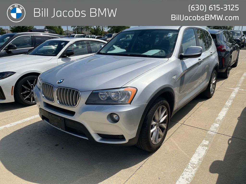 Titanium Silver Metallic 2014 BMW X3 SUV / Crossover All-Wheel Drive Automatic