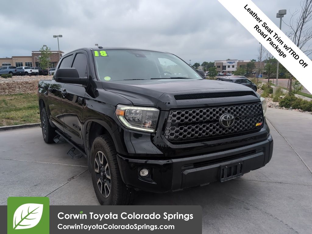 Midnight Black Metallic 2018 Toyota Tundra Pickup Truck Four-Wheel Drive 6-Speed Automatic Overdrive