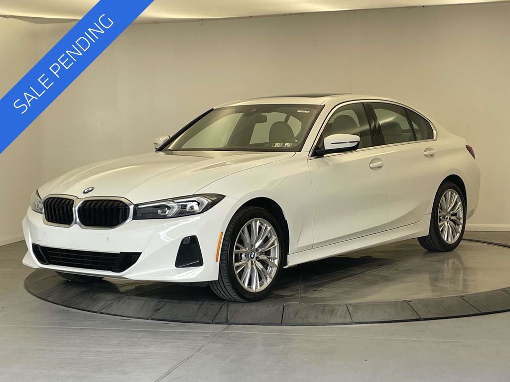 Alpine White 2023 BMW 3 Series Sedan All-Wheel Drive 8-Speed Automatic