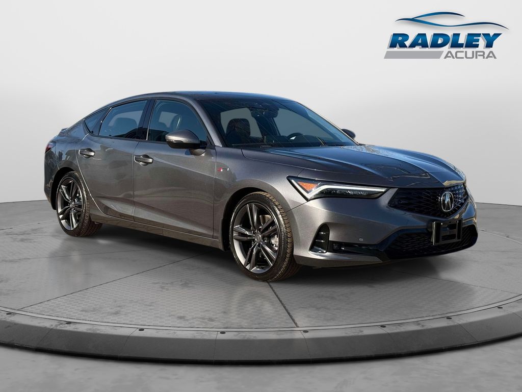 Lunar Silver Metallic 2024 Acura Integra Sedan Front-Wheel Drive Continuously Variable Transmission