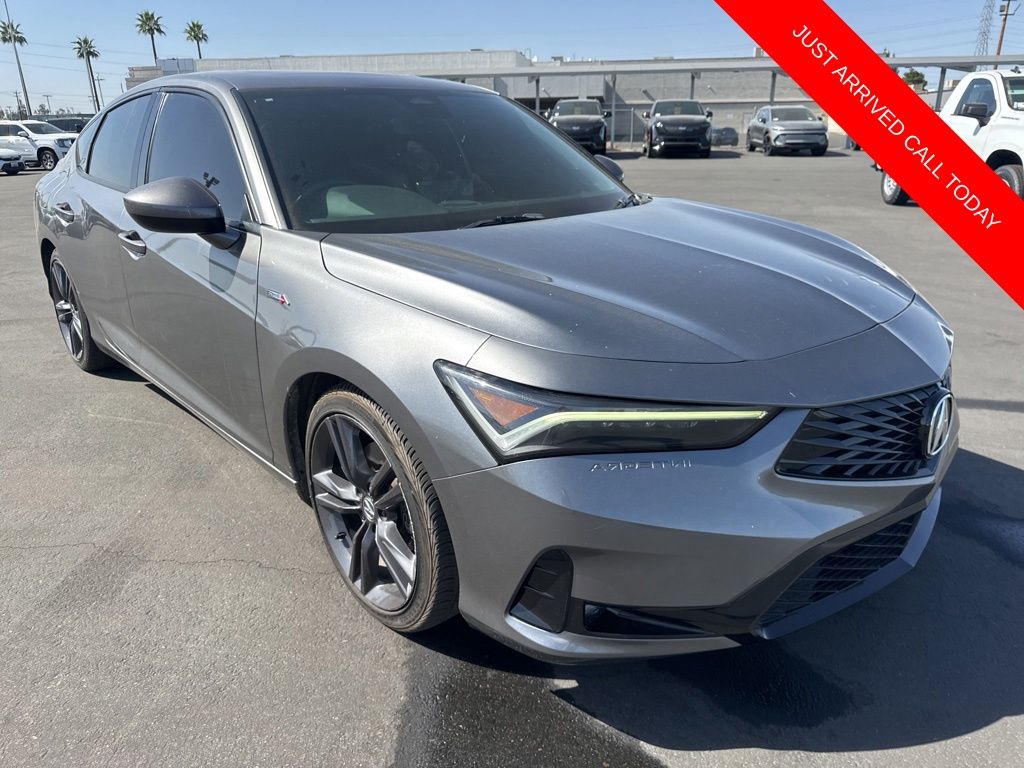 Liquid Carbon Metallic 2024 Acura Integra FWD with A-SPEC Package Sedan Front-Wheel Drive Continuously Variable Transmission