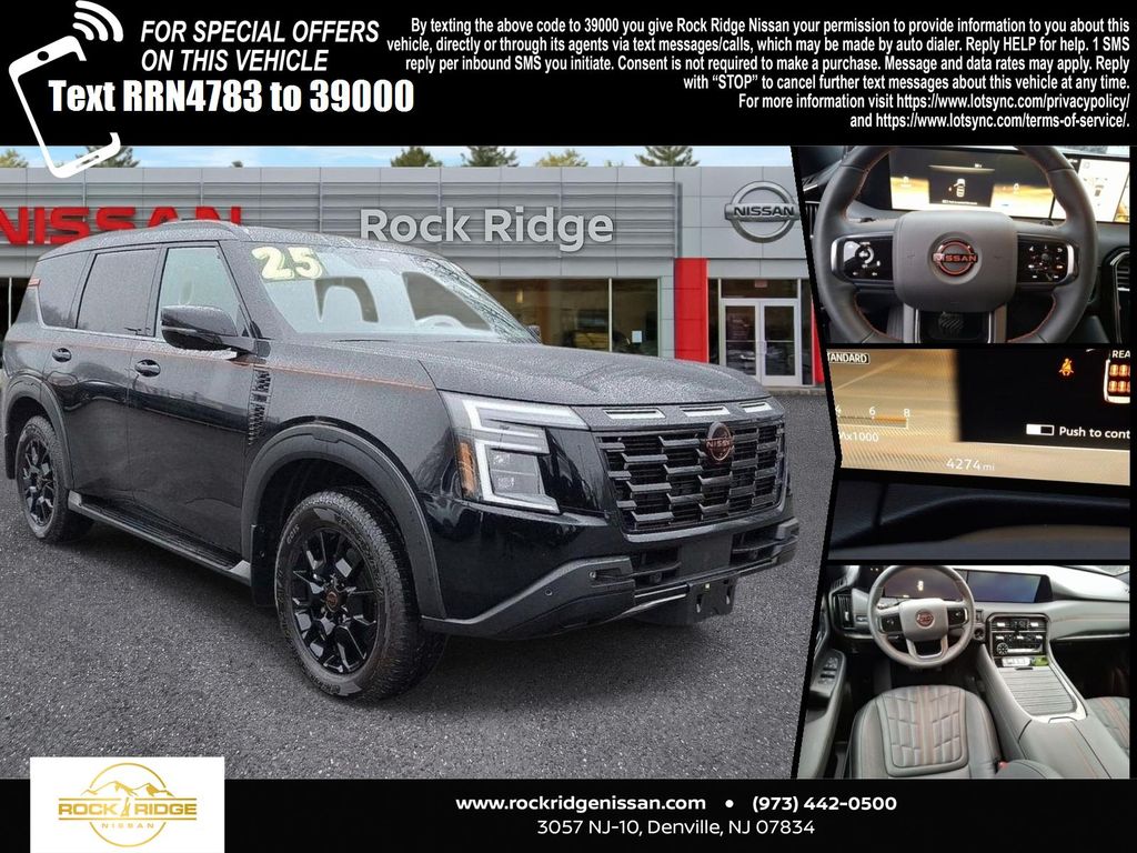 Super Black 2025 Nissan Armada SUV / Crossover Four-Wheel Drive 9-Speed Automatic
