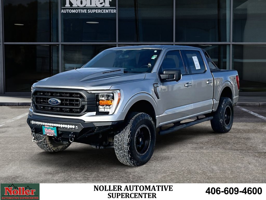 Iconic Silver Metallic 2022 Ford F-150 XLT SuperCrew 4WD Pickup Truck Four-Wheel Drive Automatic