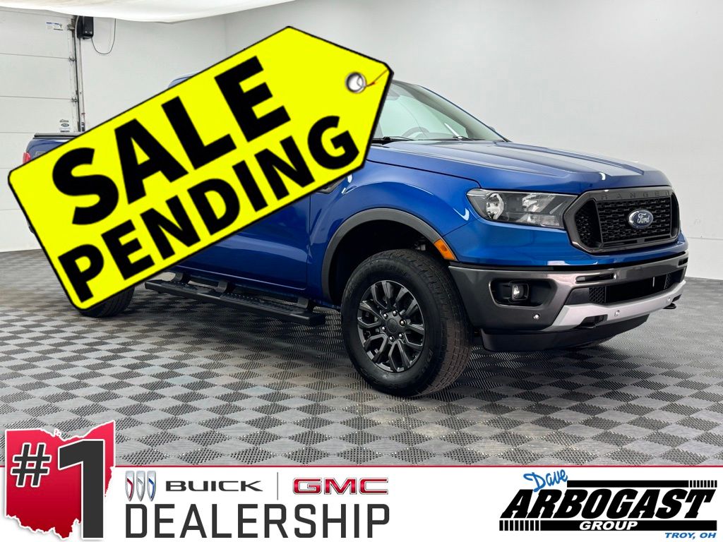 Lightning Blue Metallic 2019 Ford Ranger XLT SuperCab 4WD Pickup Truck Four-Wheel Drive Automatic