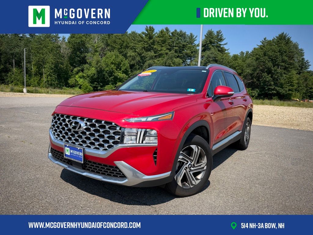 Calypso Red 2021 Hyundai Santa Fe SUV / Crossover All-Wheel Drive 8-Speed Automatic
