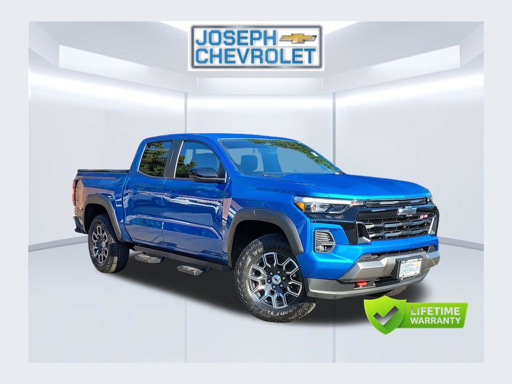 Glacier Blue Metallic 2024 Chevrolet Colorado Pickup Truck Four-Wheel Drive 8-Speed Automatic