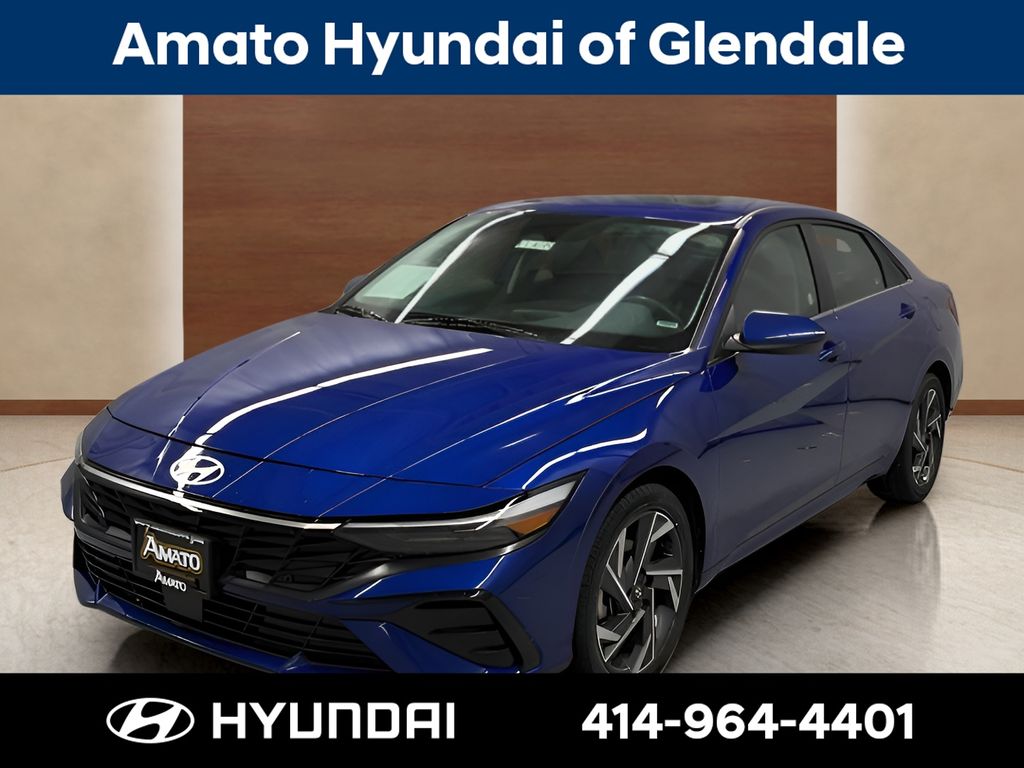 Intense Blue 2025 Hyundai Elantra SEL Convenience FWD Sedan Front-Wheel Drive Continuously Variable Transmission