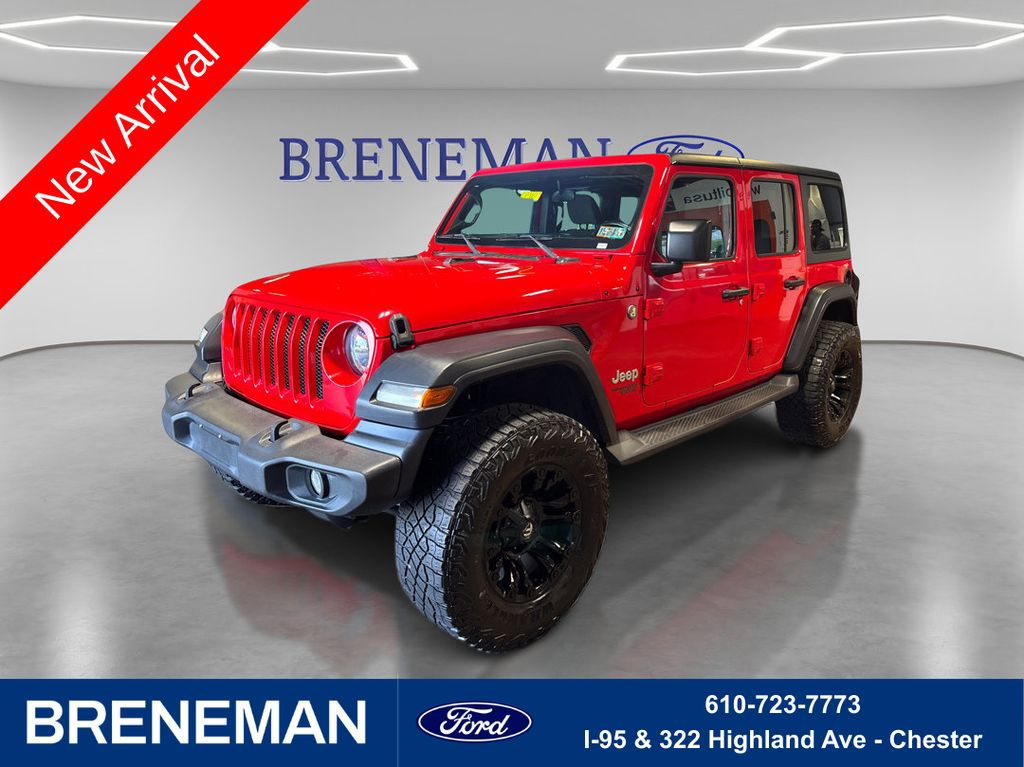 Firecracker Red Clearcoat 2018 Jeep Wrangler SUV / Crossover Four-Wheel Drive 8-Speed Automatic