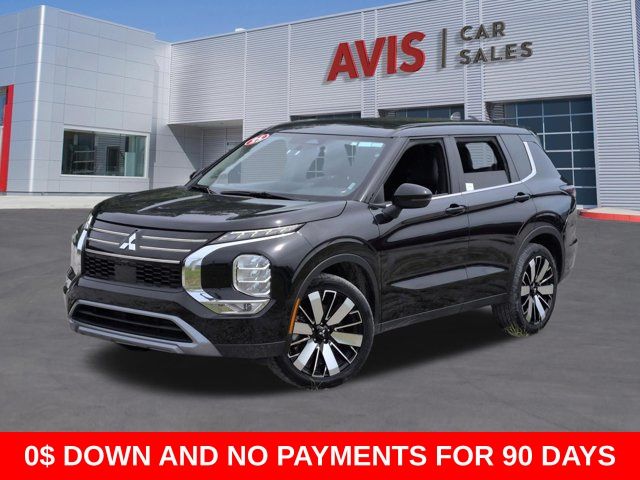 Black 2025 Mitsubishi Outlander SE FWD SUV / Crossover Front-Wheel Drive Continuously Variable Transmission