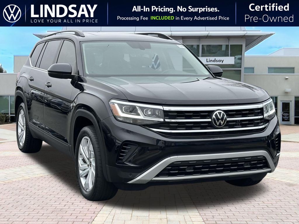 Deep Black Pearl 2023 Volkswagen Atlas 8-Speed Automatic