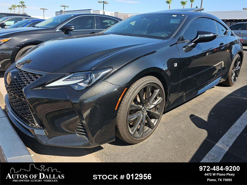 Black (Caviar) 2024 Lexus RC Coupe Rear-Wheel Drive 8-Speed Automatic