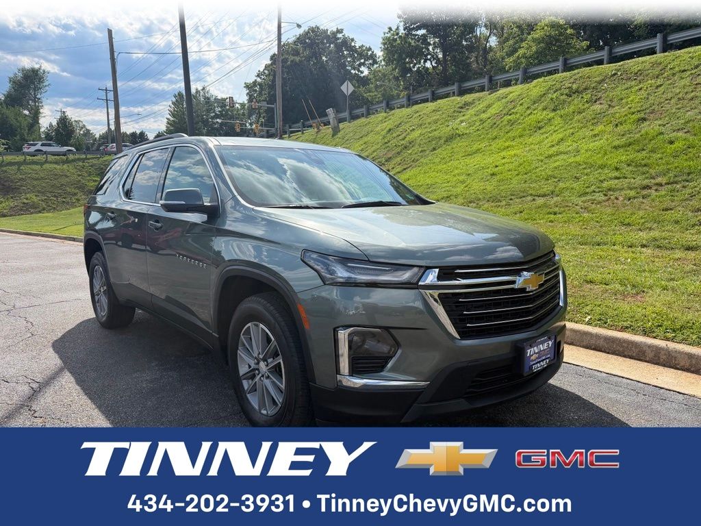Silver Sage Metallic 2023 Chevrolet Traverse SUV / Crossover Four-Wheel Drive 9-Speed Automatic