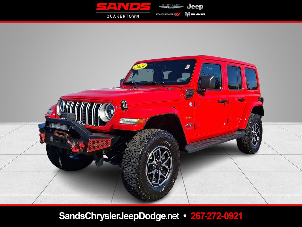 Firecracker Red Clearcoat 2024 Jeep Wrangler 4xe SUV / Crossover Four-Wheel Drive 8-Speed Automatic